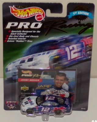NASCAR Hot Wheels Pro Racing #12 Jeremy Mayfield Mobil 1 1:64 car MSIP - Image 1 of 4