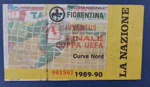 BIGLIETTO FIORENTINA-JUVENTUS FINALE COPPA UEFA 2-05-1990 TICKET - Imagen 1 de 1