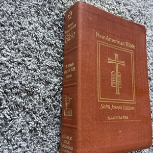 Vintage New American Bible Saint Joseph Edition Medium-Size 1992 Illustrated - Picture 1 of 7