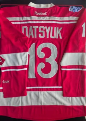 Camiseta deportiva de hockey cosida Pavel Datsyuk Detroit Red Wings #13 talla M nueva sin etiquetas Foto 1 de 4