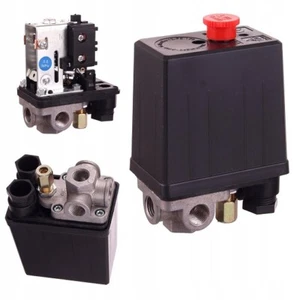 Druckschalter TECHNIC CD033-2 für Kompressor 4-Wege 3-12 bar 230V 1/4" 1/8" - Bild 1 von 8