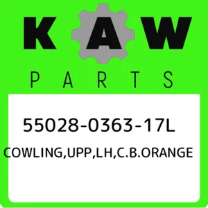 55028-0363-17L Kawasaki Cowling,upp,lh,c.b.orange 55028036317L, New Genuine OEM - Picture 1 of 1