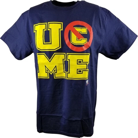 John Cena U Can't See Me WWE Mens Navy Blue T-shirt Cover