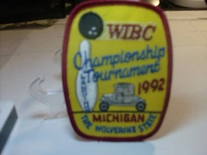 1992 Lansing Michigan WIBC Championship Turnier Bowling Aufnäher - Bild 1 von 2