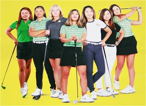 University of Oregon Ducks Golf Team Poster 19x27 2020 Women in Flight Cover