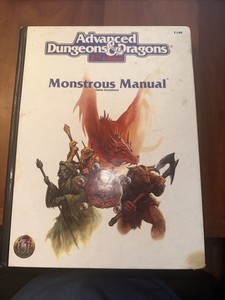 Advance Dungeons & Dragons Monstrous Manual 2nd Edition