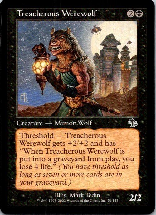Treacherous Werewolf Magic The Gathering Judgment Near Mint - Image 1 of 1