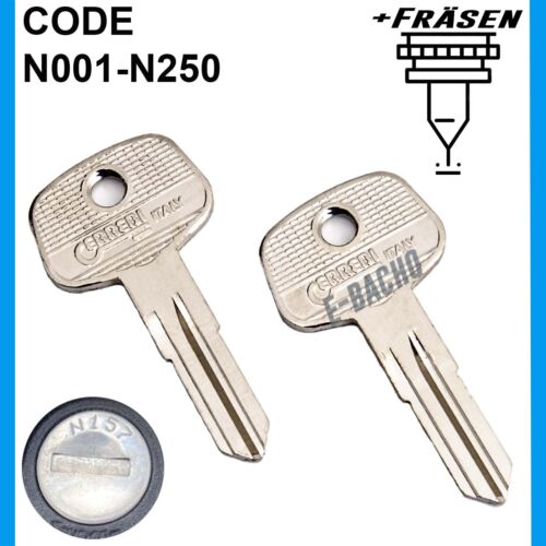 2x Ersatzschlüssel für Thule Trägersysteme Dachbox Schlüsselnummer N001 - N250