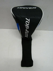 NEW TOP FLITE BLUE BLACK DRIVER WOOD COVER GOLF CLUB HEAD COVER SPORT - Picture 1 of 1