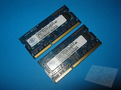 Nanya 4GB (2x2GB) NT2GC64B88B0NS-CG DDR3 PC3-10600S Laptop Memory - Image 1 of 3