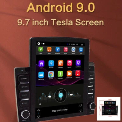 Pantalla de radio de coche de 9,7 pulgadas 1 GB + 16 GB 1 din reproductor de video multimedia GPS navegación Wifi Foto 1 de 4