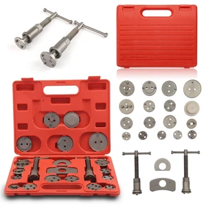 UNIVERSAL BRAKE CALIPER PISTON REWIND WIND BACK TOOL KIT 22 PIECE SET NEW - Picture 1 of 7