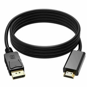 1.8m DisplayPort Display Port DP Gold to HDMI Male Video Audio Converter Cable - Picture 1 of 5