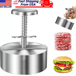 Prensa de hamburguesas rellenas antiadherentes moldes para hamburguesas máquina deslizadores cocina barbacoa - Imagen 1 de 8