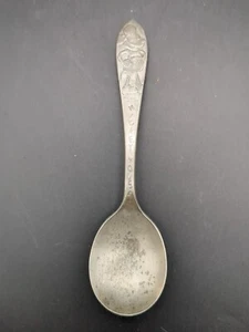 Cuchara de plata Branford vintage años 30 Disney Mickey Mouse poste cereal - Imagen 1 de 3