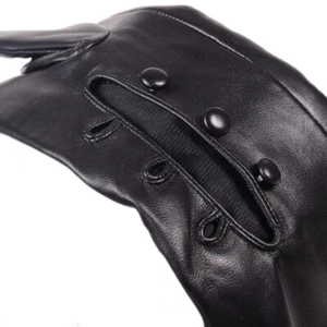 Custom Made 40cm to 80cm Long Wrist Three Buttons(Style 1) Real Leather Gloves - Picture 1 of 6