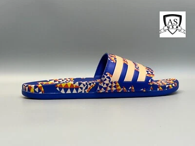 Adidas Adilette Comfort Sandals Shoes Slides Slip On Tropical Blue Women’s Sz 11 - Image 1 of 4