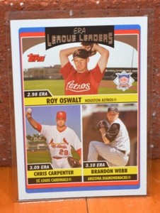 BASEBALL CARD UPDATES HIGHLIGHTS ERA ROY OSWALT, CHRIS CARPENTER & BRANDON WEBB