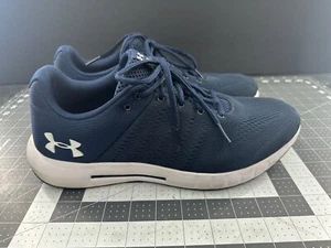 Under Armour Men's Size 12 Micro G Pursuit Navy Blue Running Shoes Sneakers - Picture 1 of 13