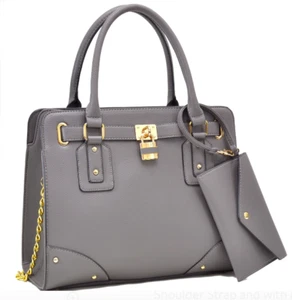 Dasein 2 Stück Damen Handtaschen Kunstleder Umhängetasche Beuteltasche Tasche Vorhängeschloss NEU - Bild 1 von 9