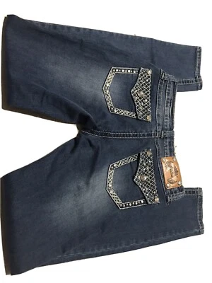 Pantalones de mezclilla Vivi Diva 26 X 30,5 Junior 2 para mujer ajustados elásticos joyas tiro medio usados en excelente estado Foto 1 de 4