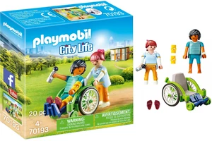 Playmobil City Life 70193 Patient en fauteuil Roulant Figurines Jeux Jouets Noël - Picture 1 of 12