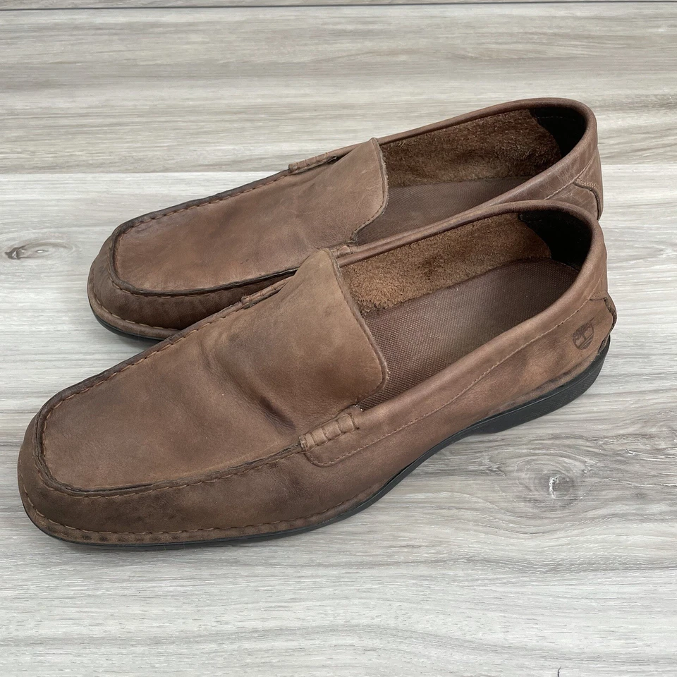 Zapatos Mocasines Timberland Comfort Cuero Marrón Para Hombre 10W Foto 1 de 4