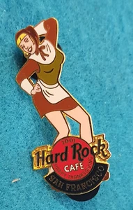SAN FRANCISCO USA HRC 2003 ROCKIN THANKSGIVING GIRL DANCING Hard Rock Cafe PIN - Picture 1 of 1