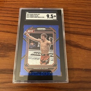 2023 UFC Panini Prizm Arnold Allen Blue Under Card Prizm /25 SGC 9.5 MINT MMA