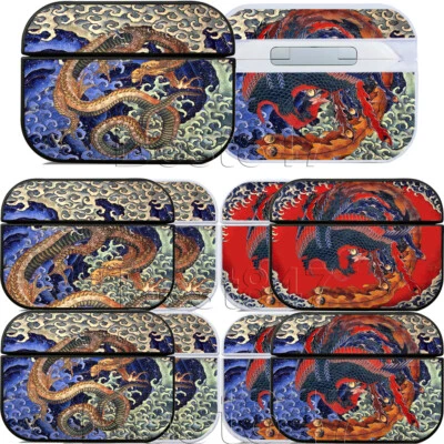 Holy Dragon Phoenix Gran Ola Buena suerte pintura para AirPods 3/Pro/Pro2 cubierta Foto 1 de 4