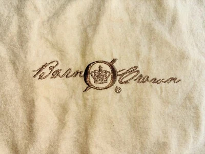 Crown Royal Barn 包 米色 抽绳 13 英寸 x 7.5 英寸 珠封 罕见 集尘袋 旅行 — 第 1/4 张图片