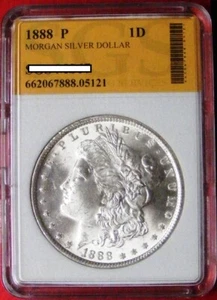 1888 P Morgan Silver Dollar BU Uncirculated # 05121 - Picture 1 of 2