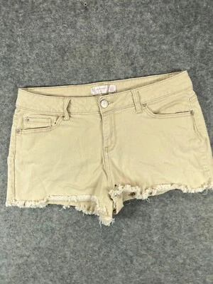 NOBO Jean Shorts Juniors 17 Womens 34 Brown Jean Denim Cut Off Raw Hem Ladies - Image 1 of 4