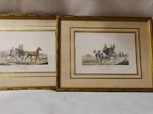 Gravures Anciennes Sous Verre Encadrées - Picture 1 of 7