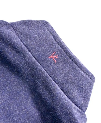 $2,000 ISAIA - Wool Navy Blue Logo Pocket Front Vest - 38R US - Image 1 of 4