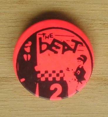 The Beat Tears Of A Clown Vintage 2 Tone 25mm Pin Badge Ranking Roger Go Feet - Image 1 of 2