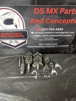 2001 2002 SUZUKI RM125 RM 125 Transmission Gears Shaft Shift Fork Drum Complete - Image 1 of 4