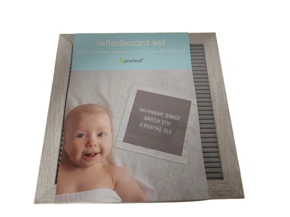 Letterboard Set By Pearhead With 188 Letters Symbols Wooden Board