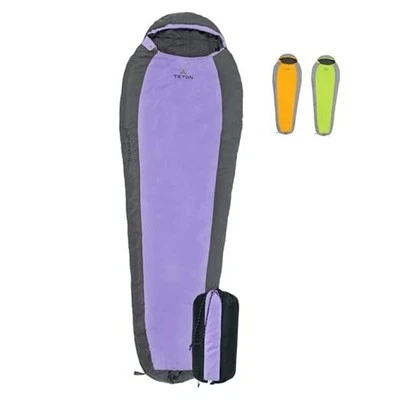 Teton 20F and 5F Degree Sleeping Bag; Lightweight, Warm 20F Regular Purple - Image 1 of 4