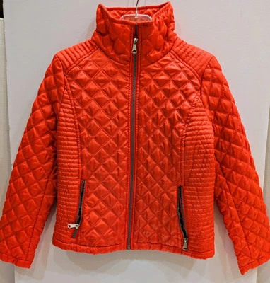 Marc New York Andrew Marc Coral Pink Quilted Puffer Jacket Women's Size M - Image 1 of 4