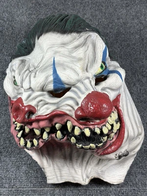 Adult Siamese Clown Halloween Rubber Mask Cosplay - Image 1 of 4