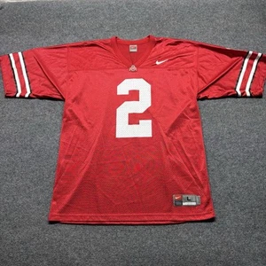 Vintage Ohio State Buckeyes Nike Team Football Jersey #2 Mens Large Red - Picture 1 of 15