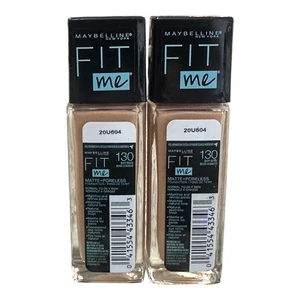 (2) Maybelline Fit Me Matte + Poreless Foundation #130 BUFF BEIGE - Bild 1 von 2