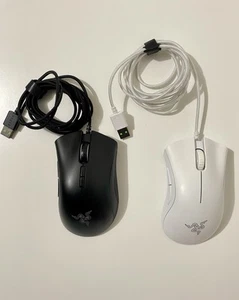 Razor DeathAdder Elite and Essential Wired Gaming Mouse Lot of 2 - Picture 1 of 10