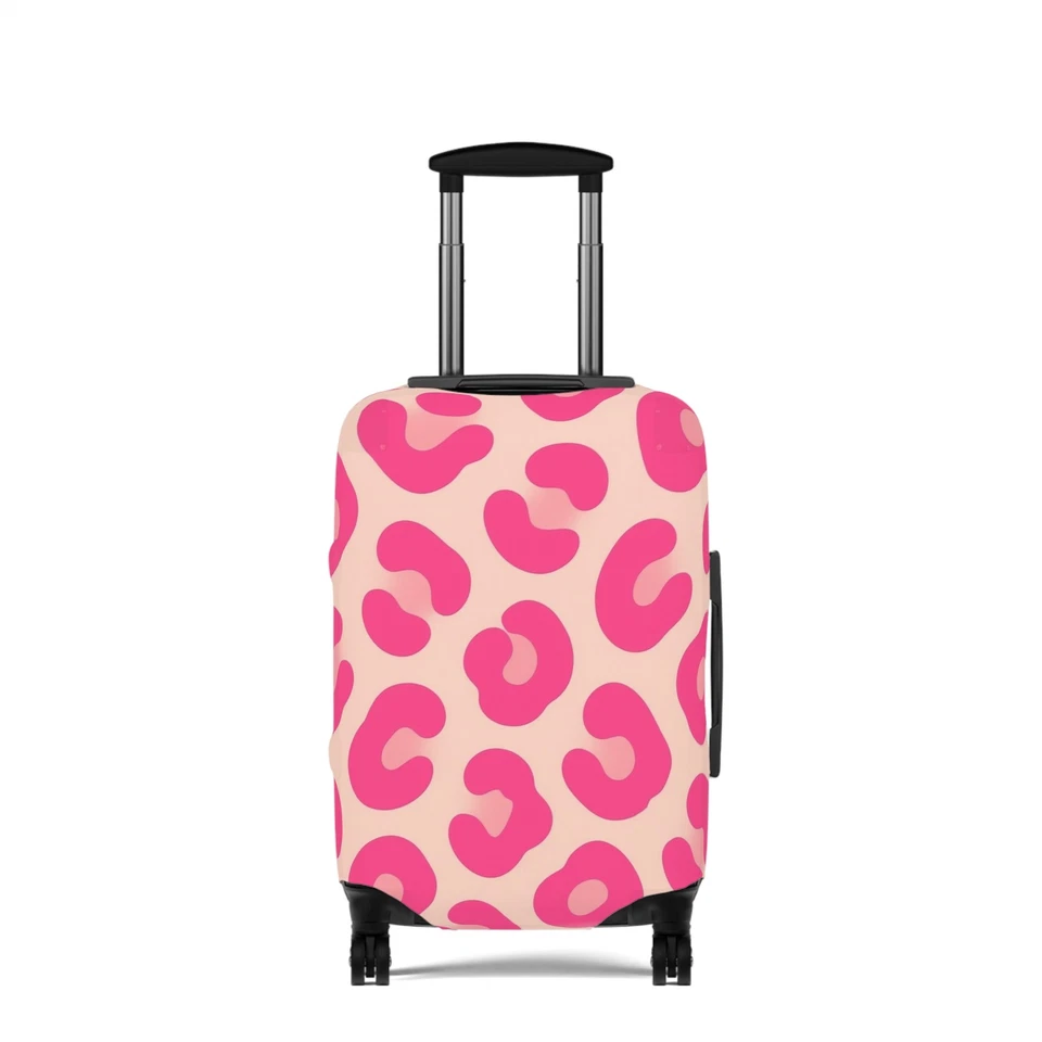 Funda de equipaje rosa leopardo - Protector de maleta con estampado de animales de moda Foto 1 de 1