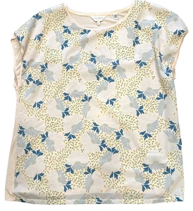 Ted Baker London geblümtes Oberteil mehrfarbig Flügelärmel Stretch Größe 5 – US-Größe 12 Lg - Bild 1 von 9