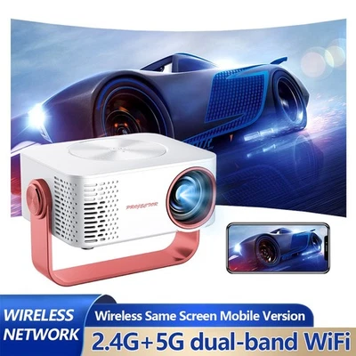 4K HD Projector 1200 ANSI LED 1080P WiFi Bluetooth Support Mobile Phone&Computer - Image 1 of 4