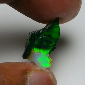 Very Rare Bi-Color Opal Rough 2.95 Cts  Natural Ethiopian Opal Raw Jewelry Grade - Picture 1 of 10