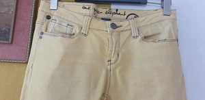 Damen Jeans Mod. One Green Elephant Gr. 38 M in Zartgelb Uni Used Style - Bild 1 von 4