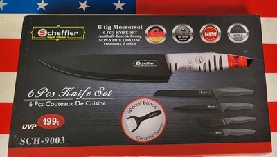 Scheffer-Messerset, 6 tlg, Antihaft-Beschichtet - Bild 1 von 4